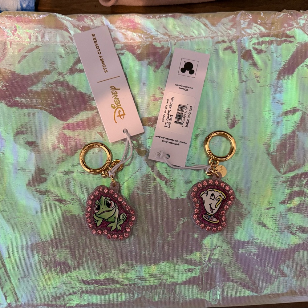 Stoney clover lane x Disney Chip and Pascal bag charms NWT